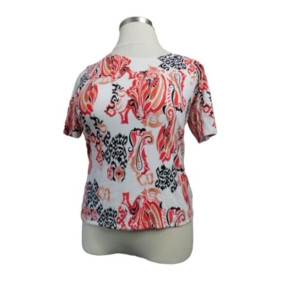 Chico's Size M Medium STRETCH Boho Knit Scoop Neck Top - Picture 1 of 3